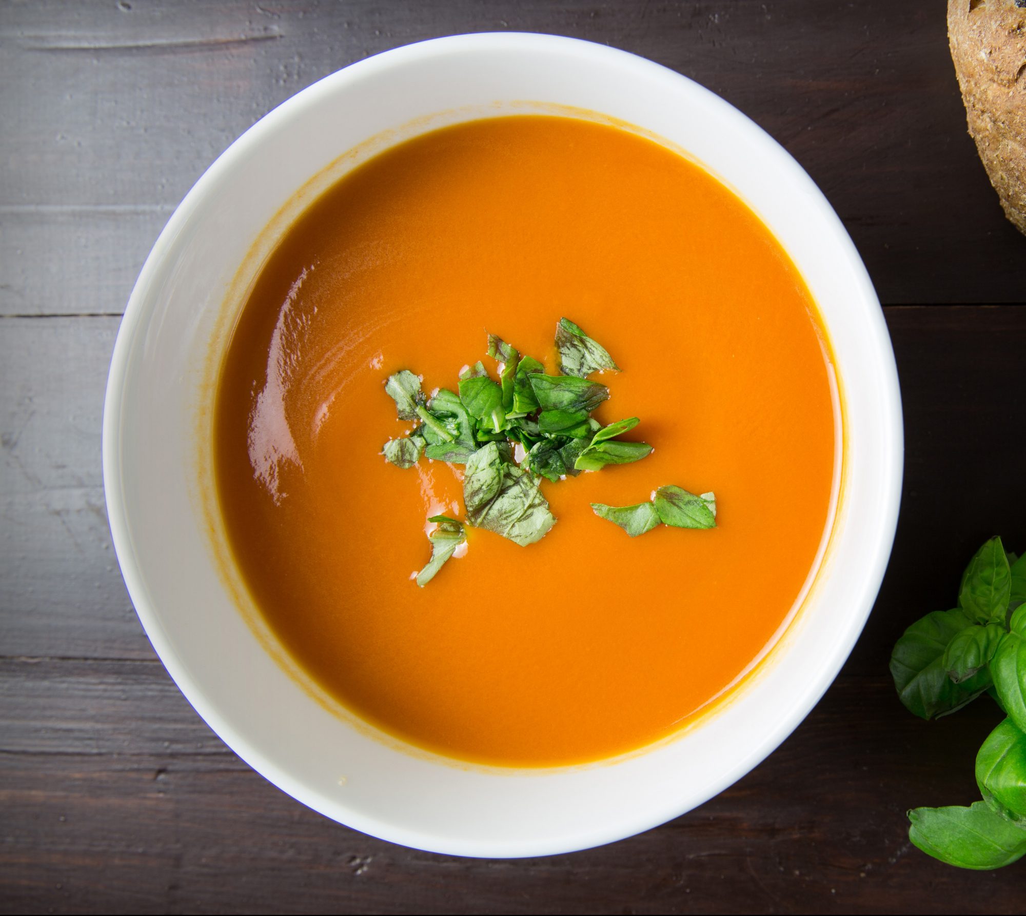 Soupe minceur carottes et aneth