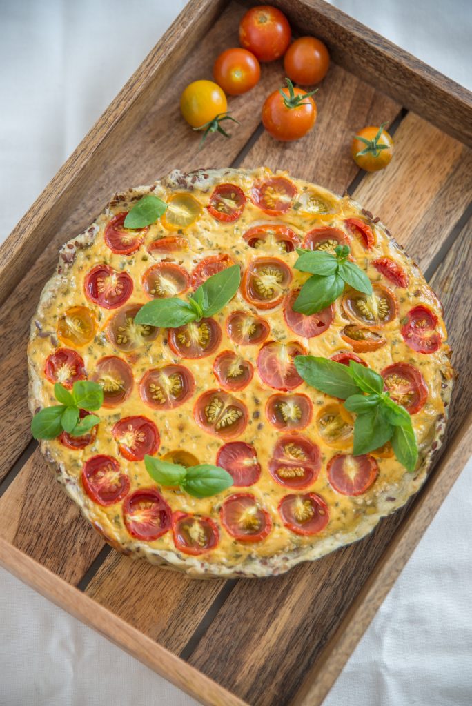 Quiche aux tomates cerise et à l'origan - Des recettes healthy saines