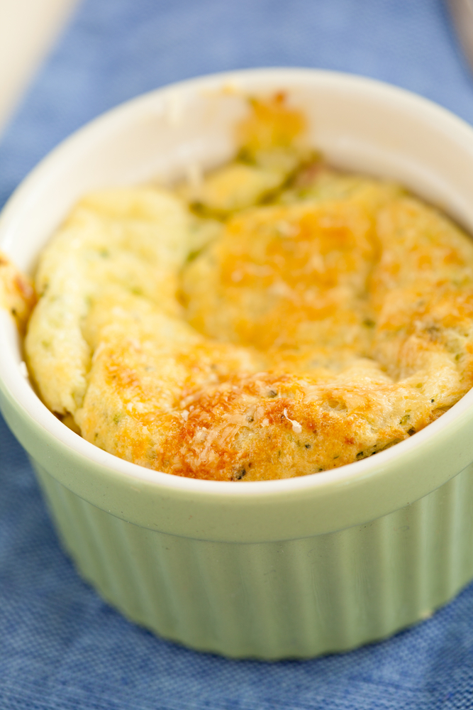 flans au brocoli et amandes effilées