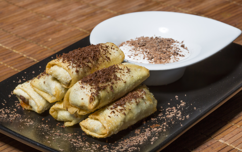 Rolls de banane au gingembre