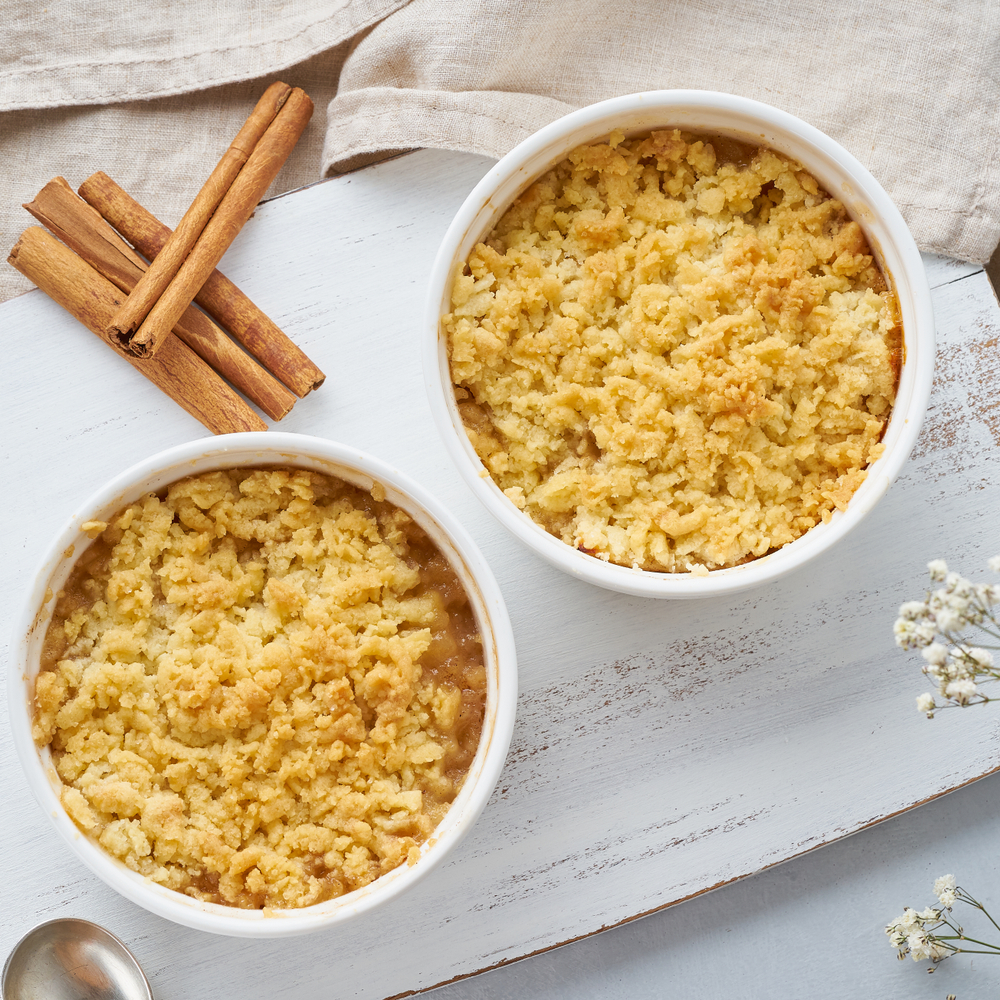 Crumble healthy aux coings et pommes