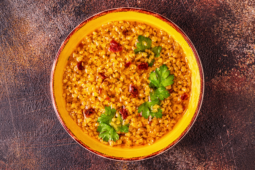 Curry de lentilles au lait de coco