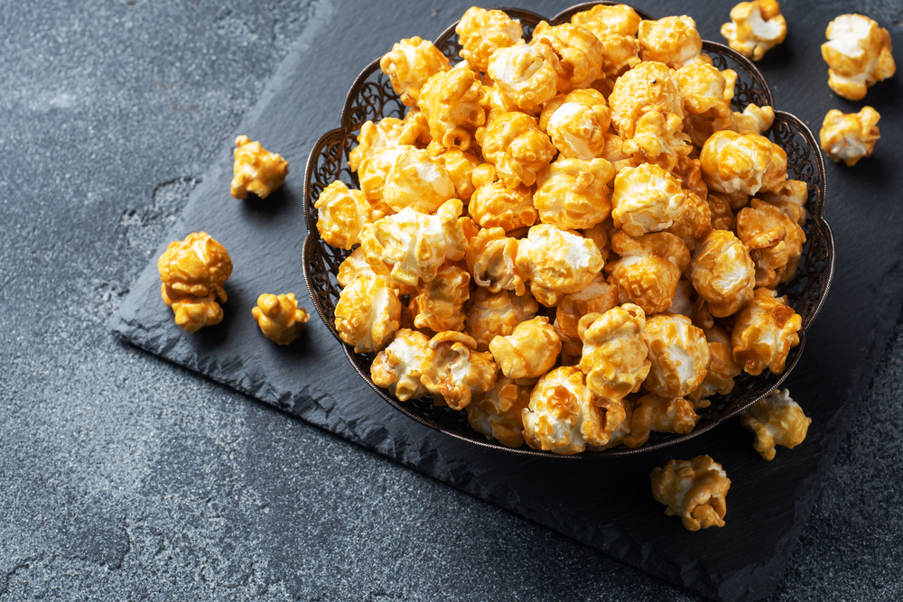 Popcorn maison au caramel