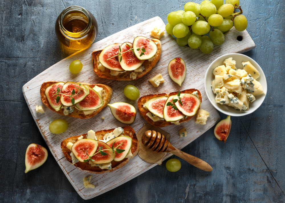 Tartines figues gorgonzola