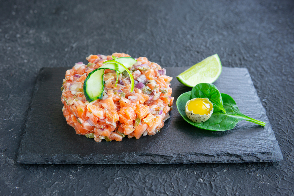 Tartare de saumon aux fruits de la passion