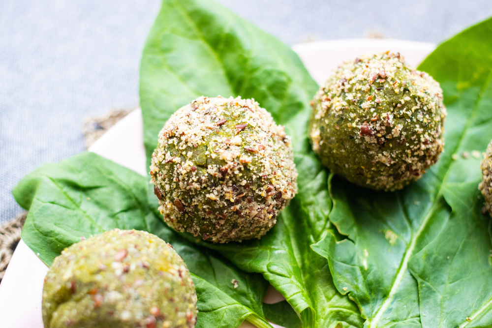 Vegan balls aux épinards